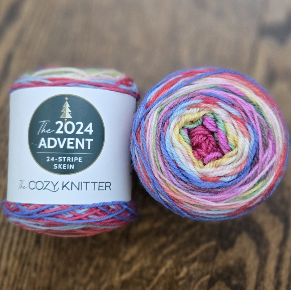 24-stripe Advent Sock Yarn (2024)